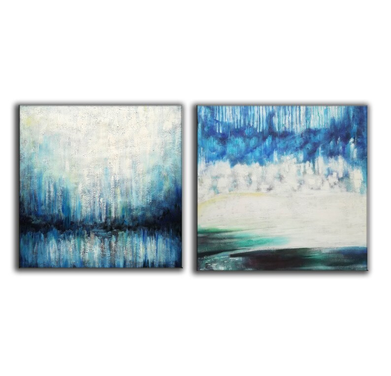 Canvas Wall Art ( 2 Paintings ) #ABSH268
