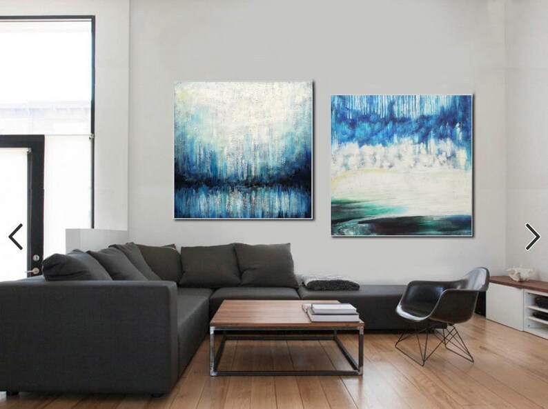Canvas Wall Art ( 2 Paintings ) #ABSH268
