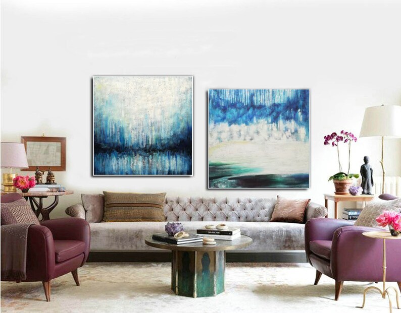 Canvas Wall Art ( 2 Paintings ) #ABSH268