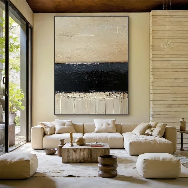 Beige Minimalist Art #ABSL36