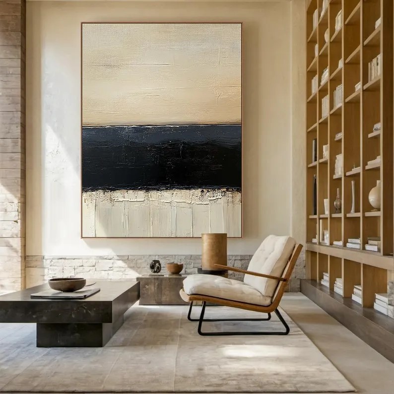 Beige Minimalist Art #ABSL36