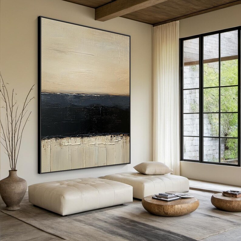 Beige Minimalist Art #ABSL36