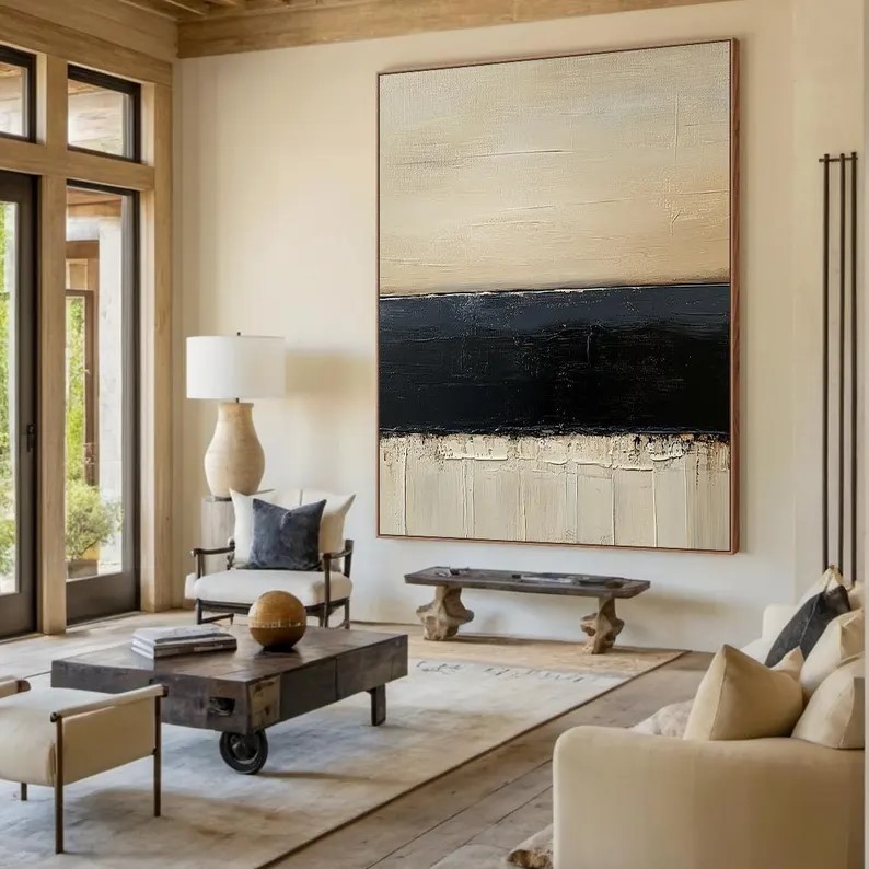Beige Minimalist Art #ABSL36