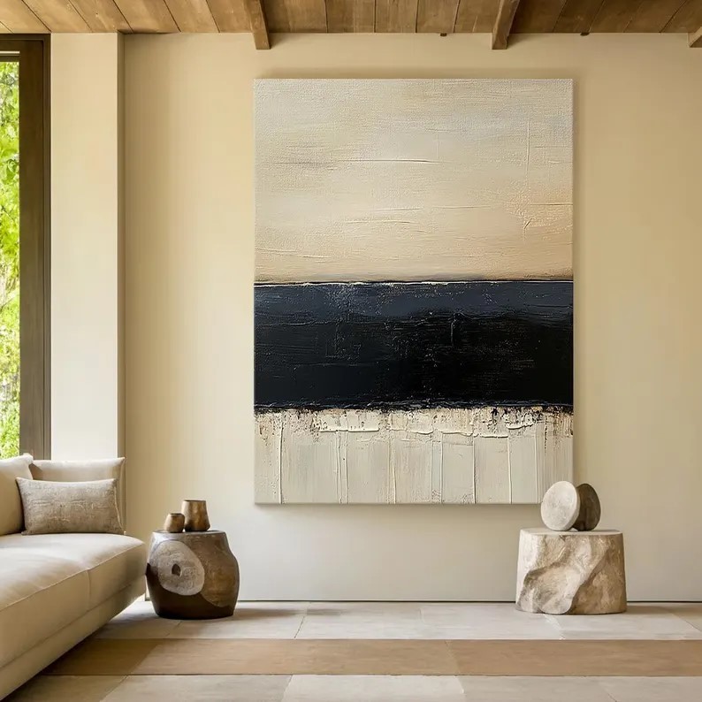 Beige Minimalist Art #ABSL36