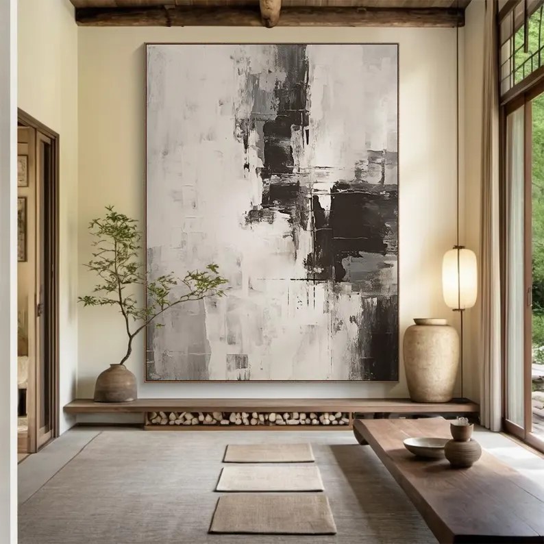 Beige Abstract Painting #ABSL46