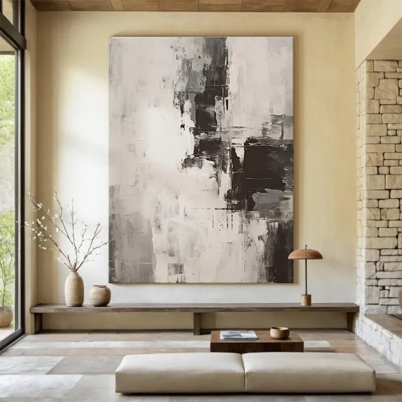 Beige Abstract Painting #ABSL46