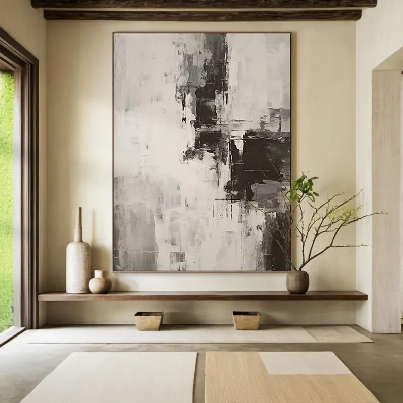 Beige Abstract Painting #ABSL46