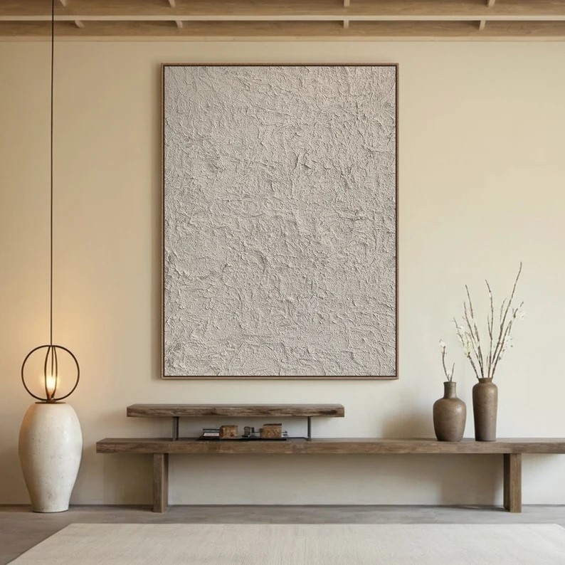 Beige Abstract Painting #ABSL50