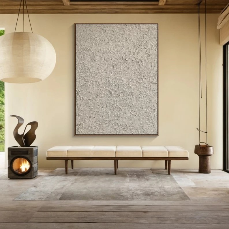 Beige Abstract Painting #ABSL50