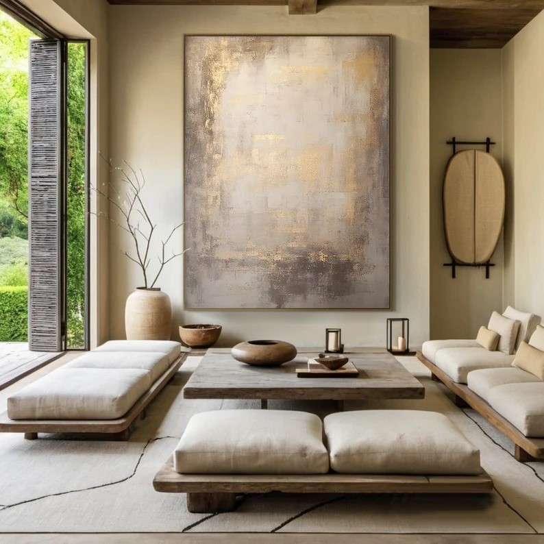 Brown Wabi-Sabi Painting #ABSL11