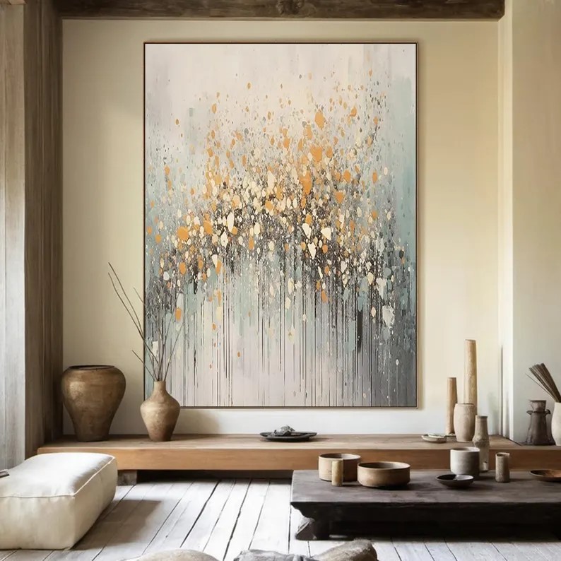 Gold Abstract Painting #ABSL21