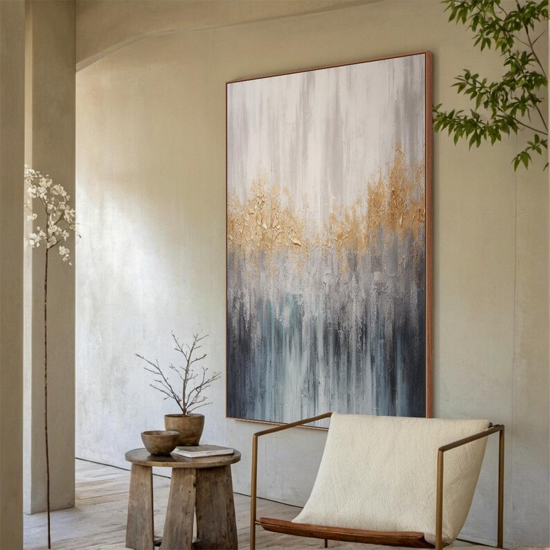 Gold Abstract Painting #ABSL868