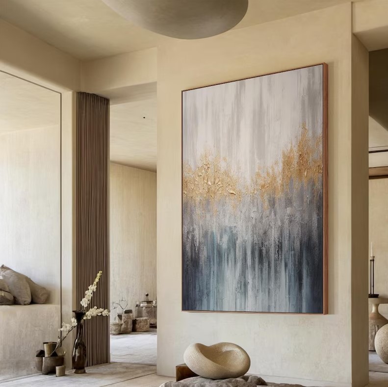 Gold Abstract Painting #ABSL868