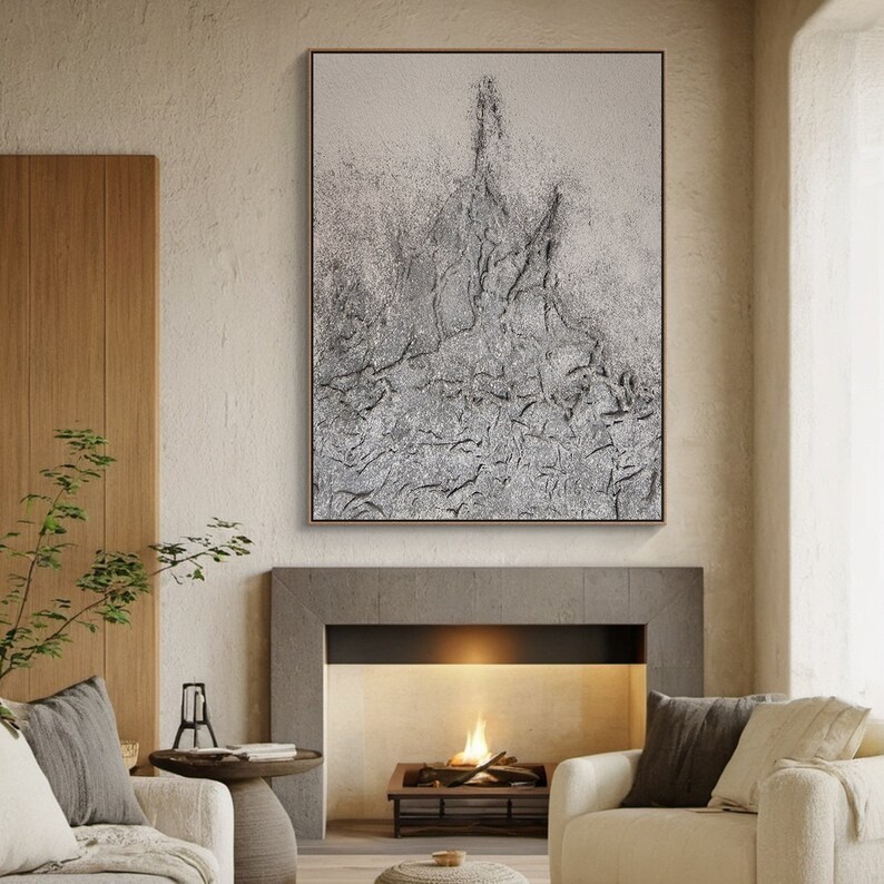 Gray Oil Painting #ABSL131