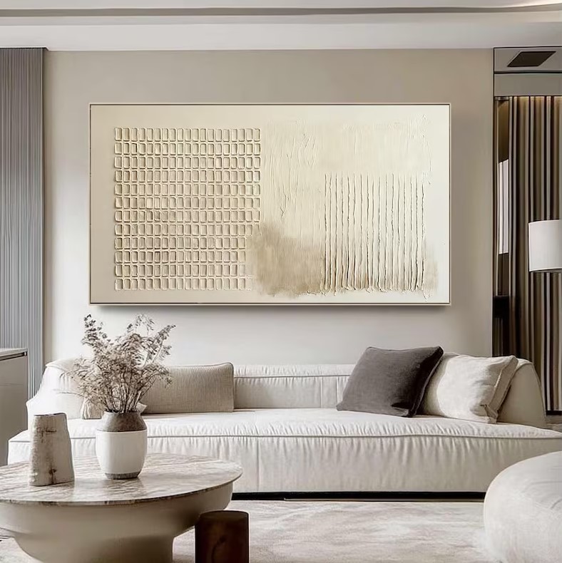 Beige Texture Art #ABSM6