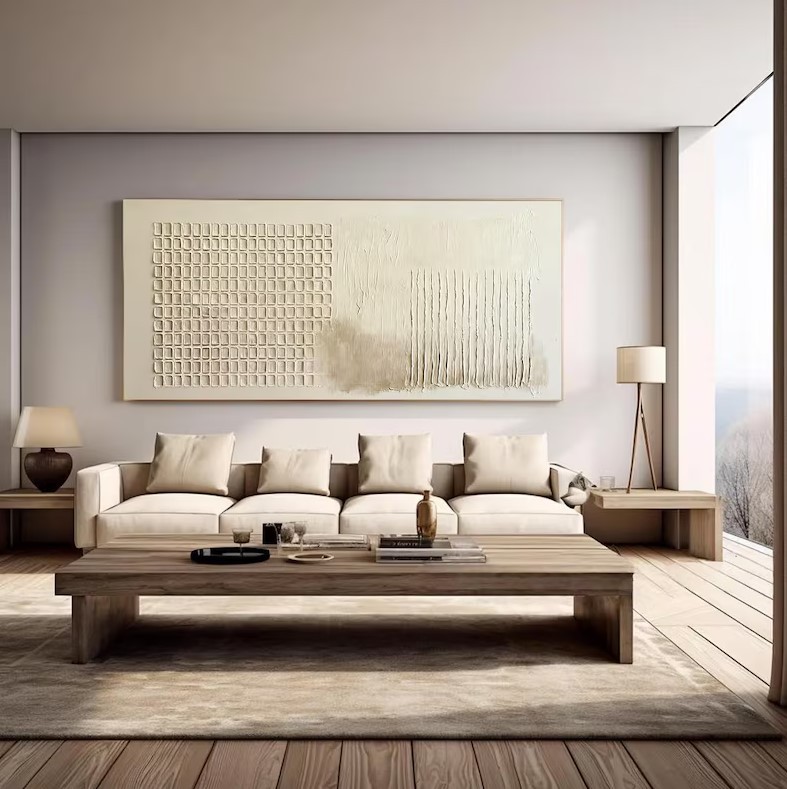 Beige Texture Art #ABSM6