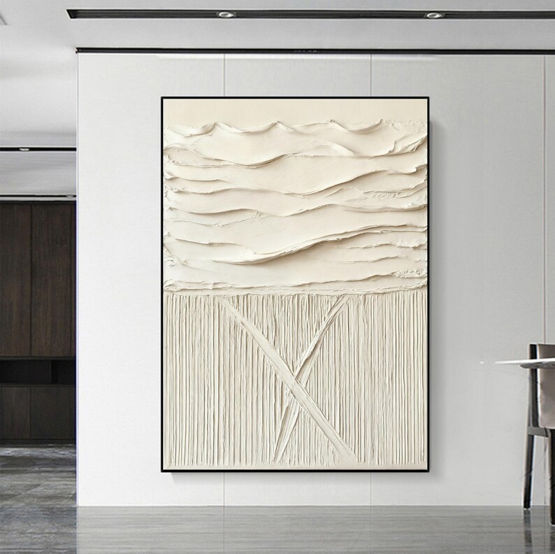 Beige Minimalist Painting #ABSM25