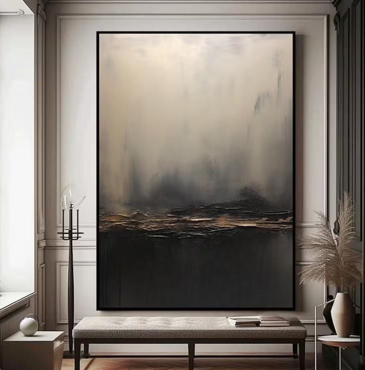 Black Wabi Sabi Art #ABSM125