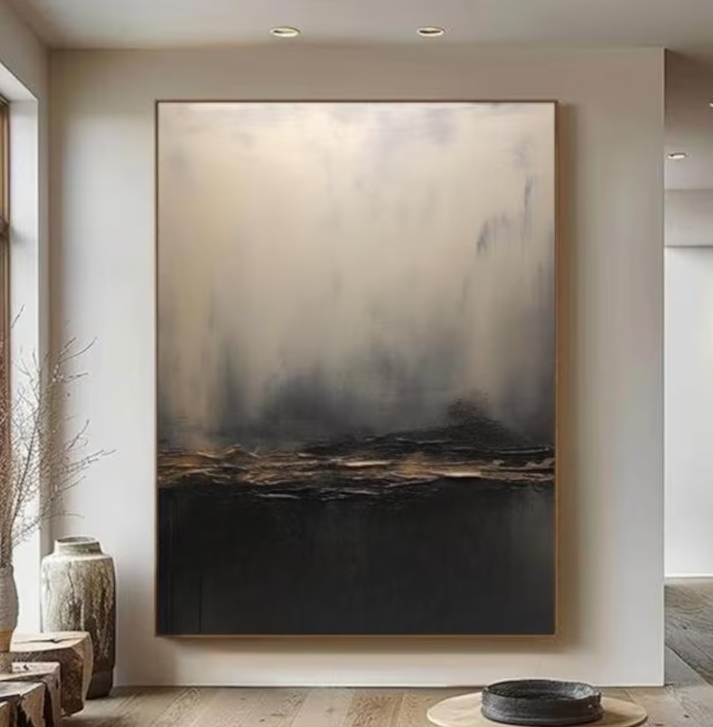 Black Wabi Sabi Art #ABSM125