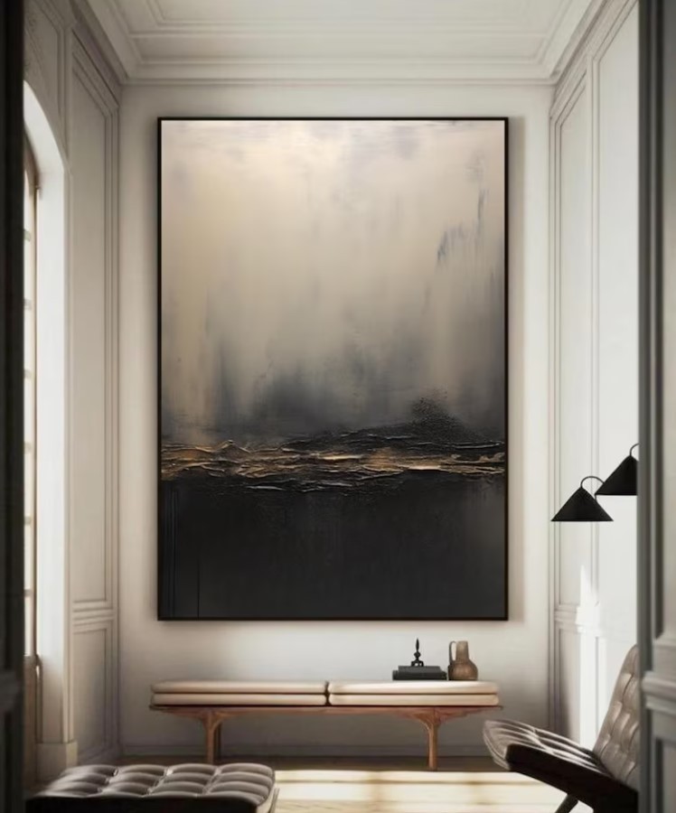 Black Wabi Sabi Art #ABSM125