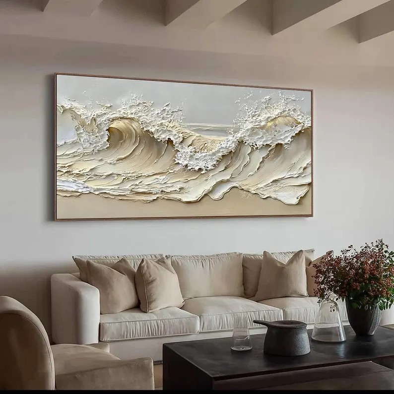 Beige Canvas Art #ABSM137