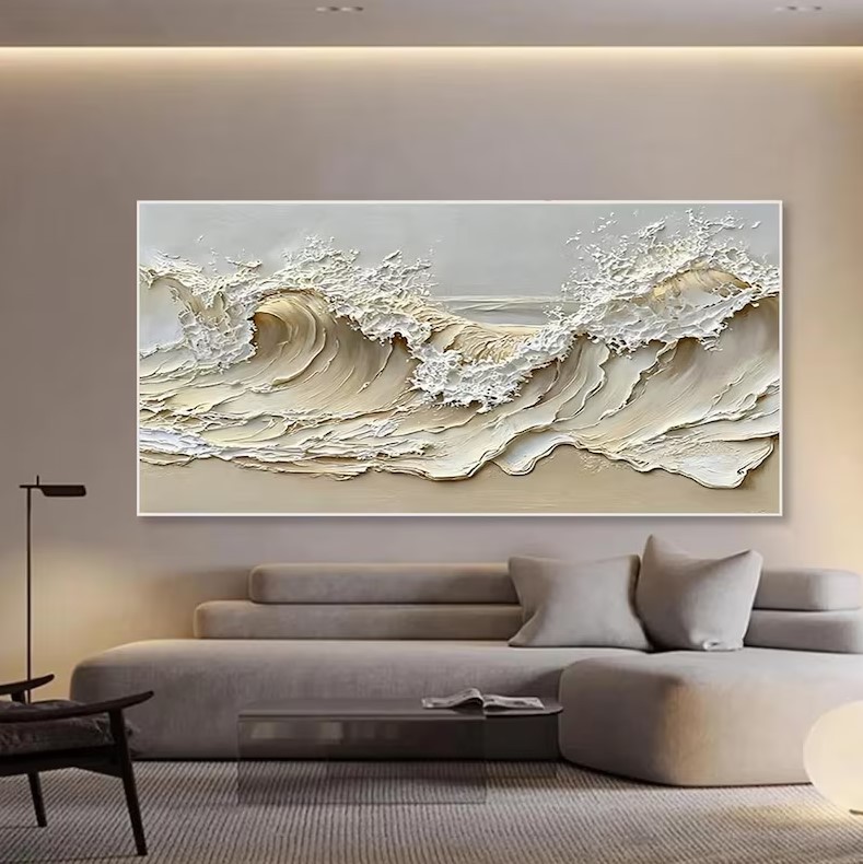 Beige Canvas Art #ABSM137