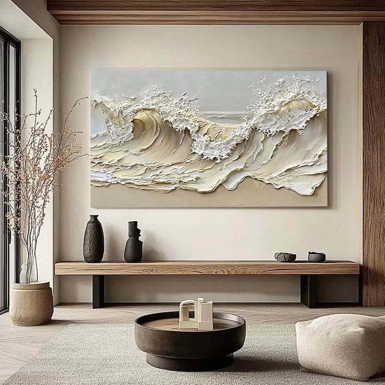 Beige Canvas Art #ABSM137