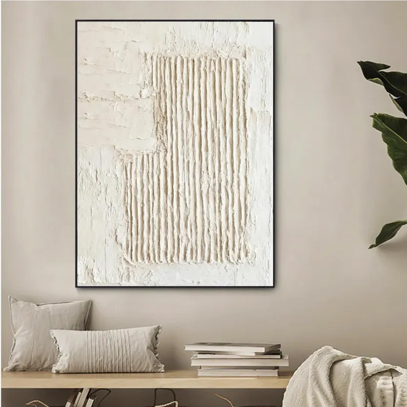 Beige Oil Painting #ABSM58