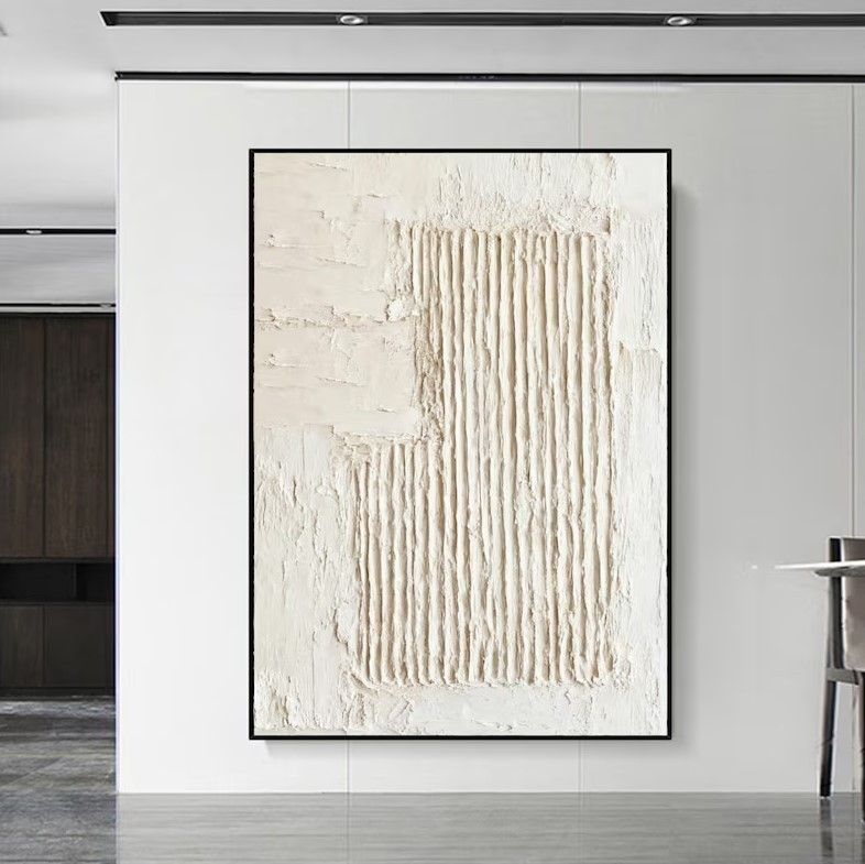 Beige Oil Painting #ABSM58