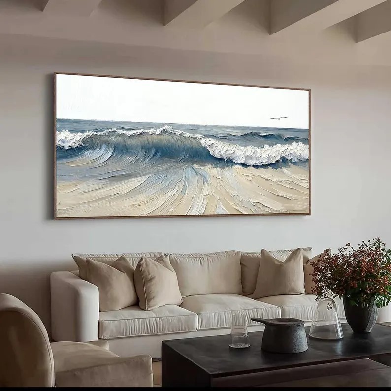 Wave Oil Painting #ABSM143