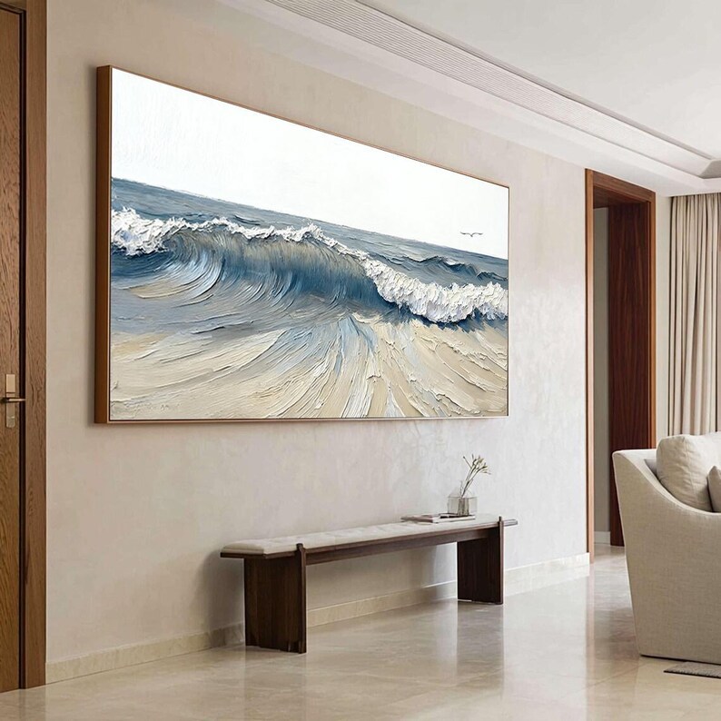 Wave Oil Painting #ABSM143