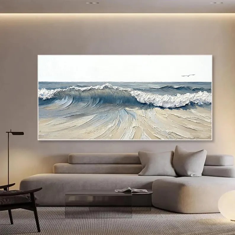 Wave Oil Painting #ABSM143