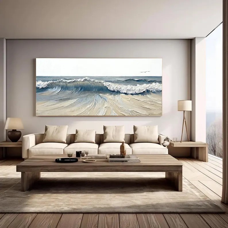 Wave Oil Painting #ABSM143