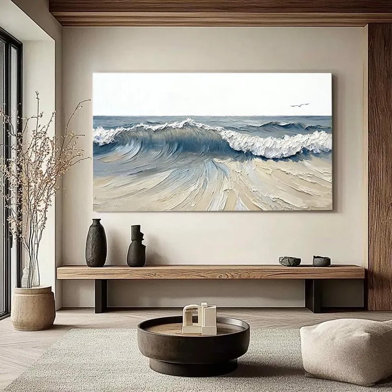 Wave Oil Painting #ABSM143