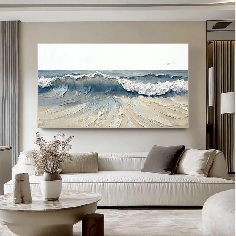 Wave Oil Painting #ABSM143