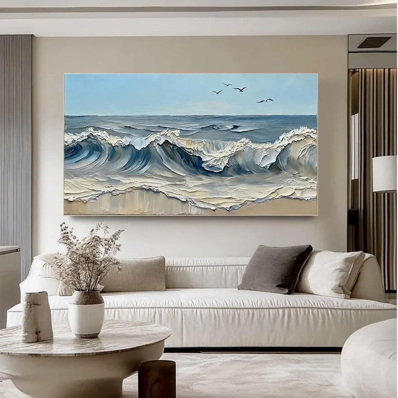 Wave Oil Painting #ABSM159