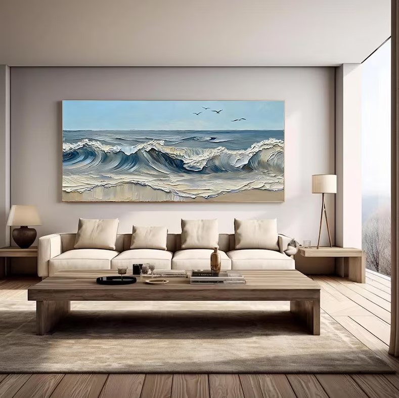 Wave Oil Painting #ABSM159