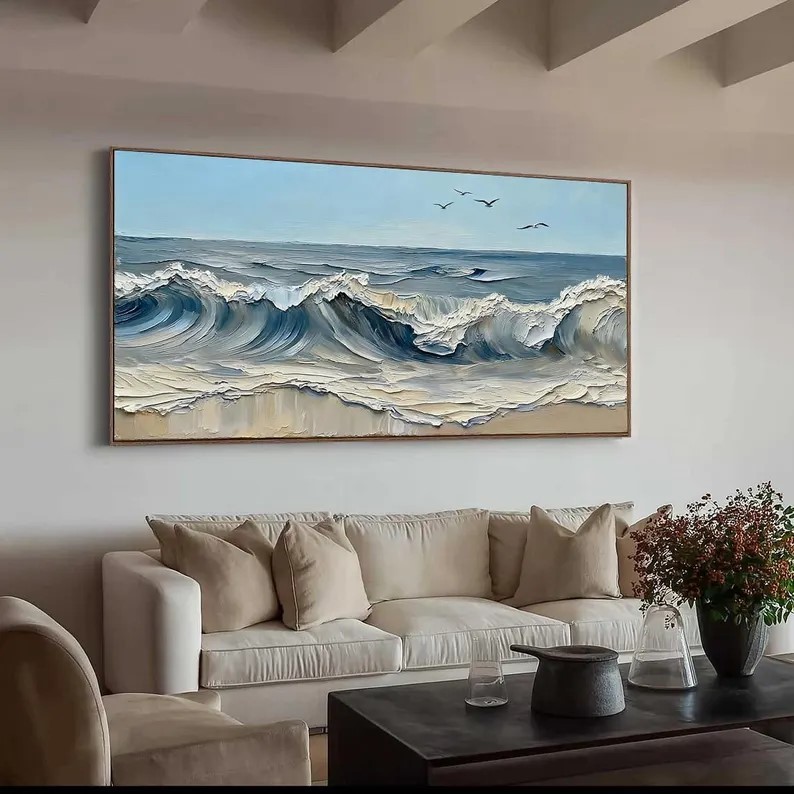 Wave Oil Painting #ABSM159