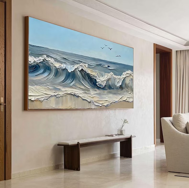 Wave Oil Painting #ABSM159