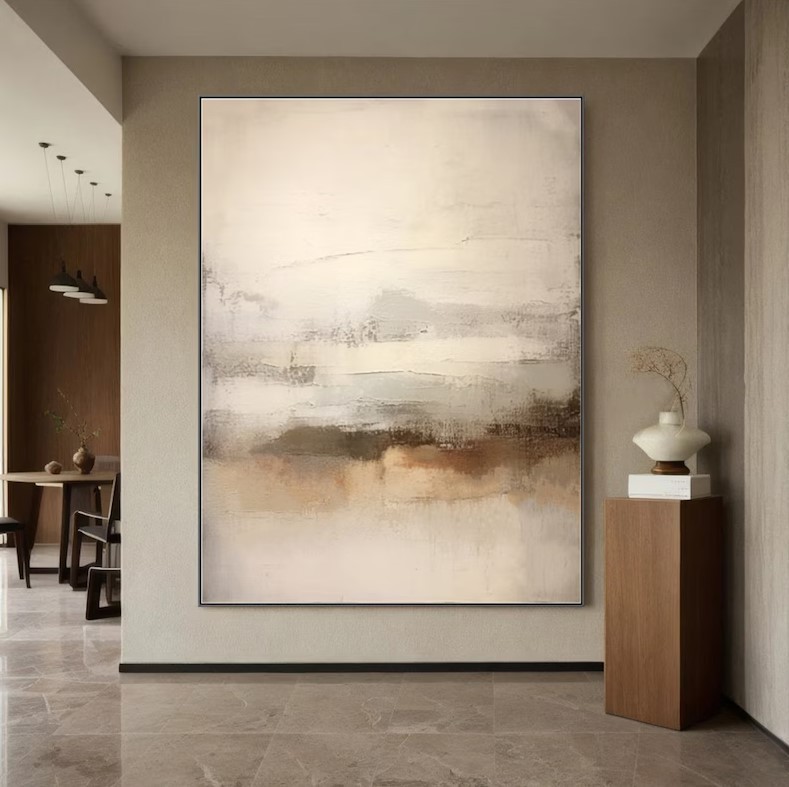 Beige Abstract Art #ABSM63
