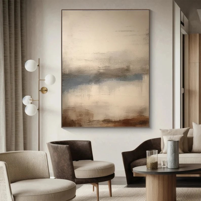 Beige Texture Painting #ABSM67