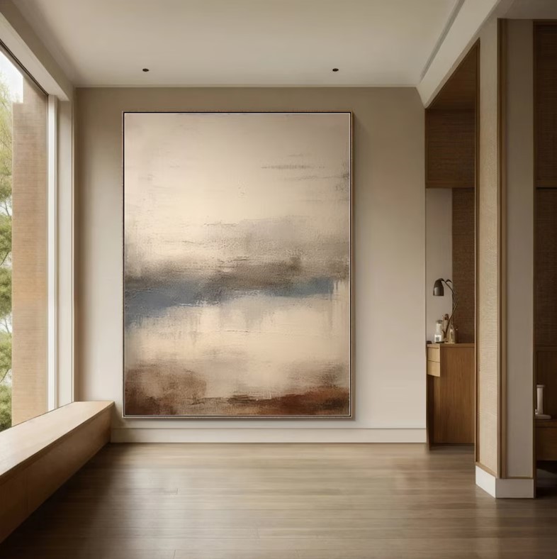 Beige Texture Painting #ABSM67