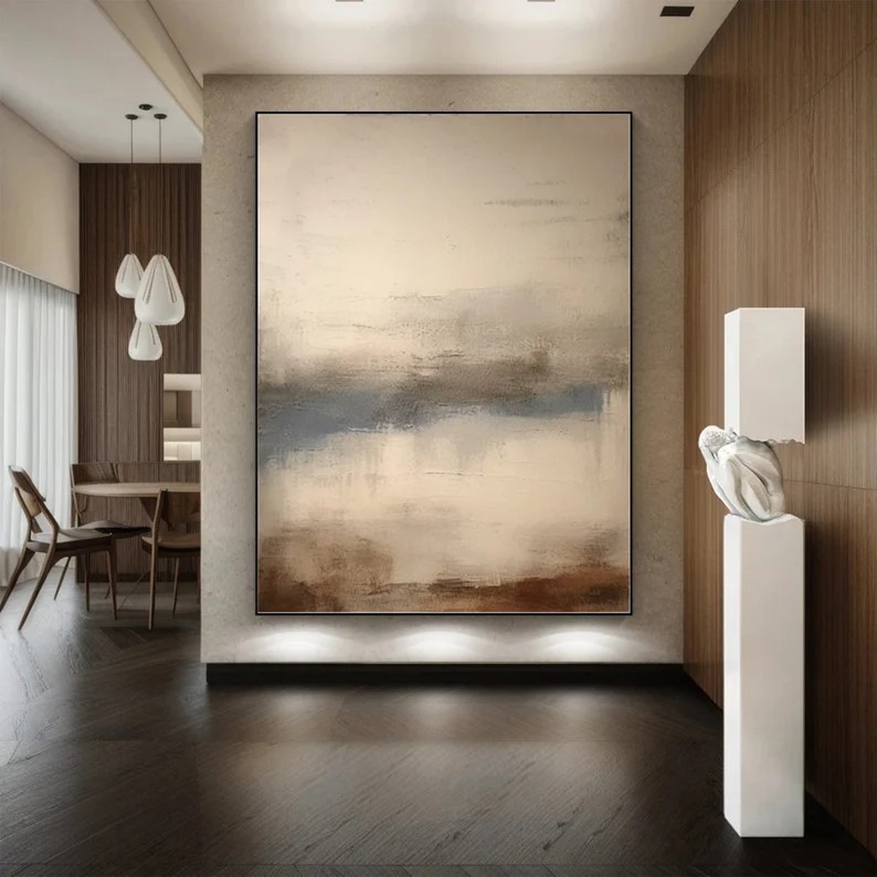 Beige Texture Painting #ABSM67