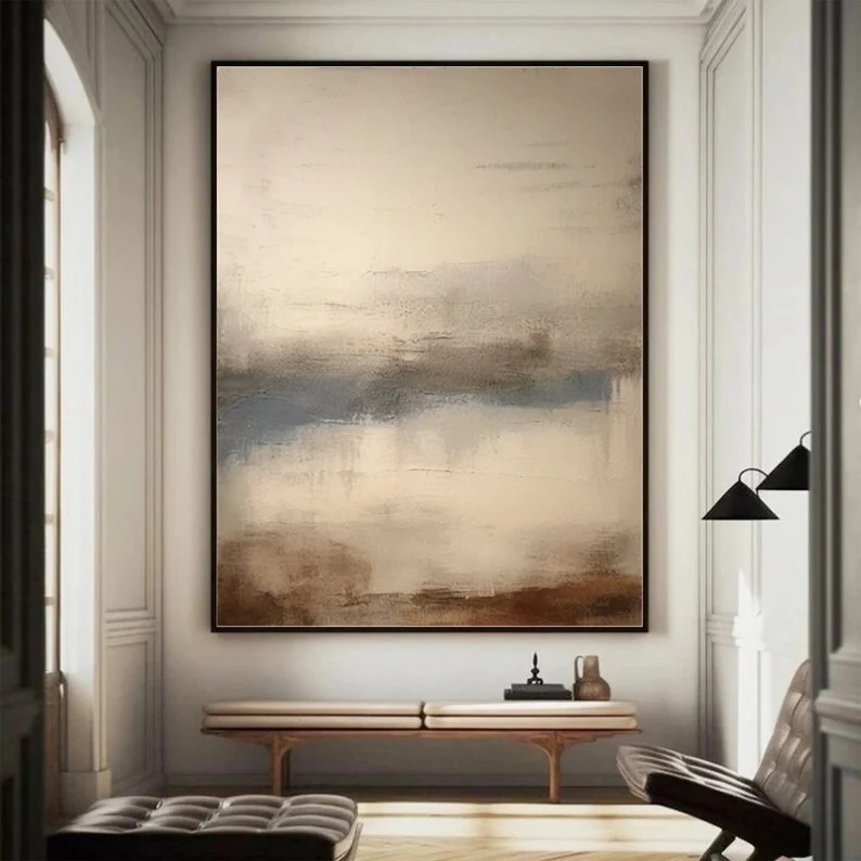 Beige Texture Painting #ABSM67
