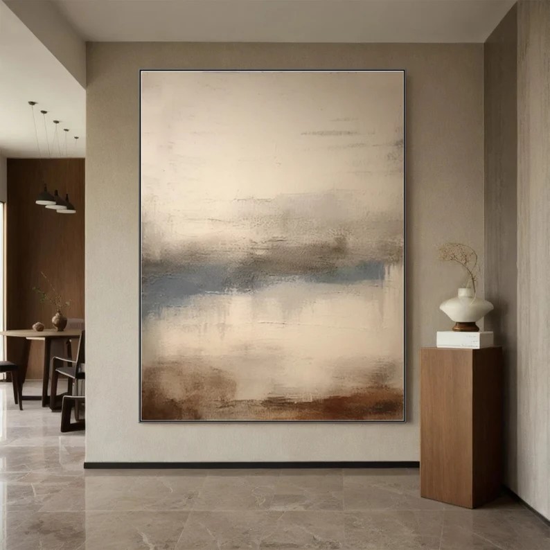 Beige Texture Painting #ABSM67