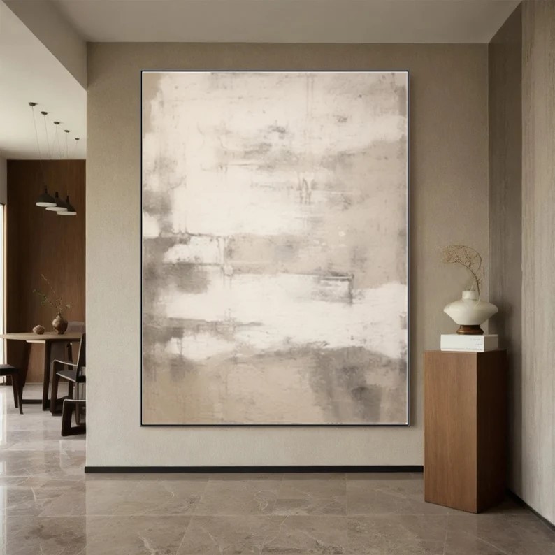 Beige Wabi Sabi Art #ABSM85