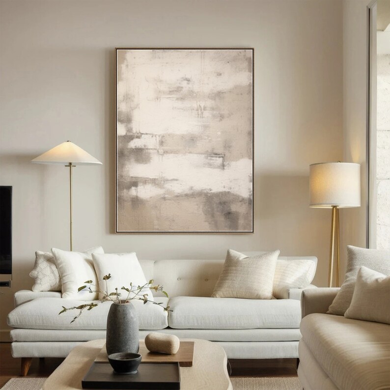 Beige Wabi Sabi Art #ABSM85