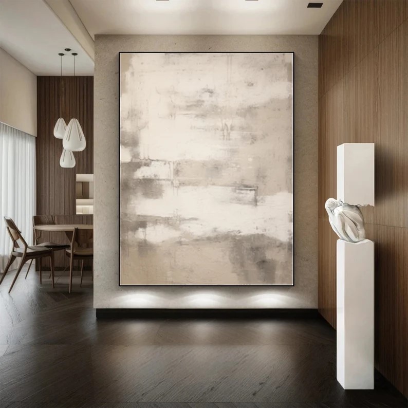 Beige Wabi Sabi Art #ABSM85