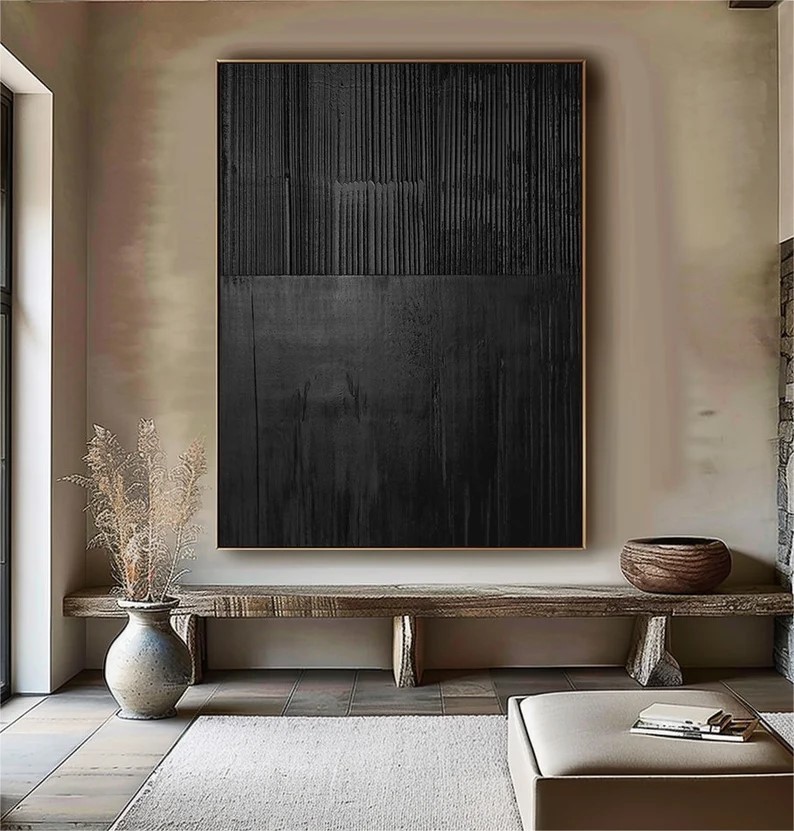 Black Abstract Art #ABSI71