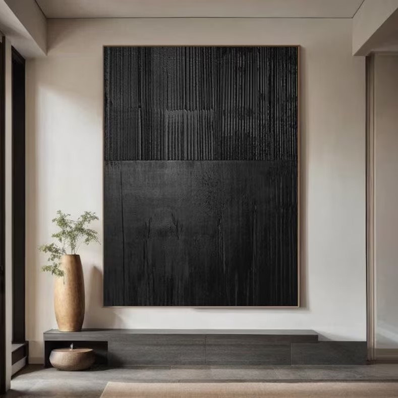 Black Abstract Art #ABSI71